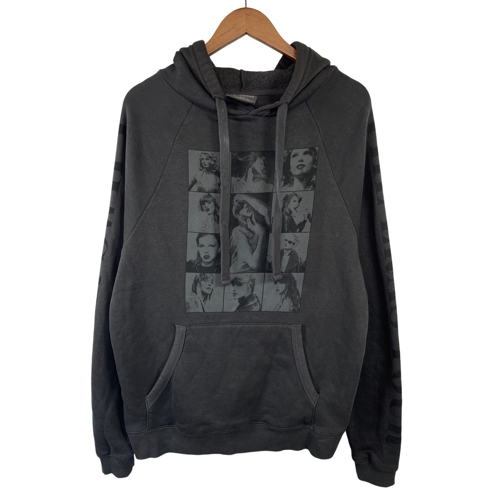 Taylor Swift The Eras Tour Hoodie XS Charcoal Grey 2023-2024 Tour Dates‎ Graphic